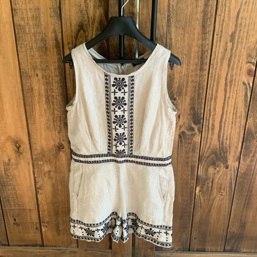 100% linen and Taylor loft romper